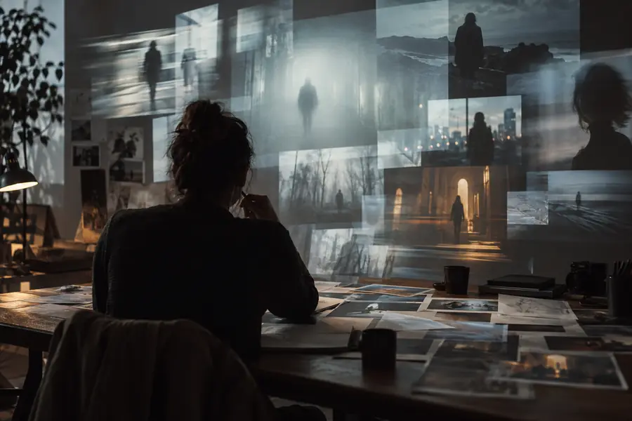 Unfocused video generation concept with competing visual directions